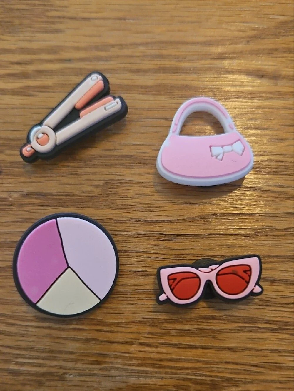 Girly/pink Shoe Charms
